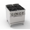 Cucina GAS 4 Fuochi Con Forno Sr900 TECNOINOX