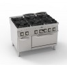 Cucina GAS 6 Fuochi Con Forno Sr900 TECNOINOX