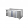 Banco Refrigerato Euronorm 3 Porte Prof.80 INOX BIM