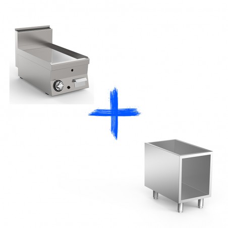 Fry-Top GAS Piastra Liscia 40 sr600 MARENO