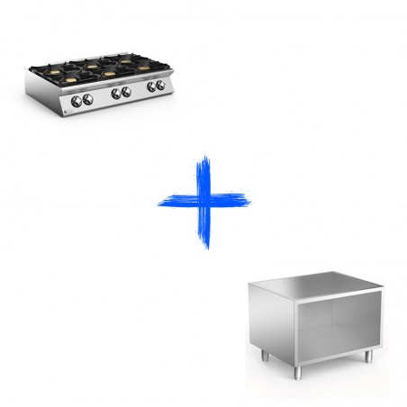 Cucina GAS 6 Fuochi sr700 MARENO