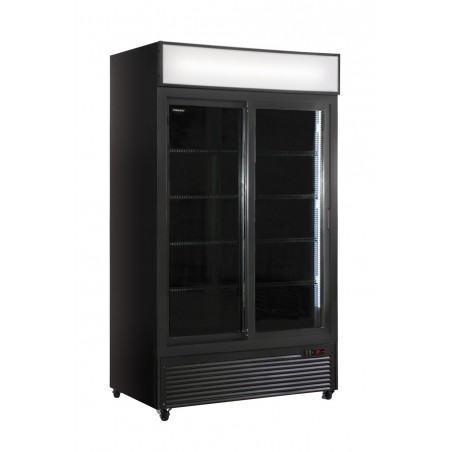 Vetrina Frigo Bibite 2 Porte Scorrevoli Cm.113x70x202h BLACK