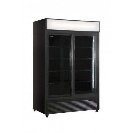Vetrina Frigo Bibite 2 Porte Scorrevoli Cm.133x70x202h BLACK